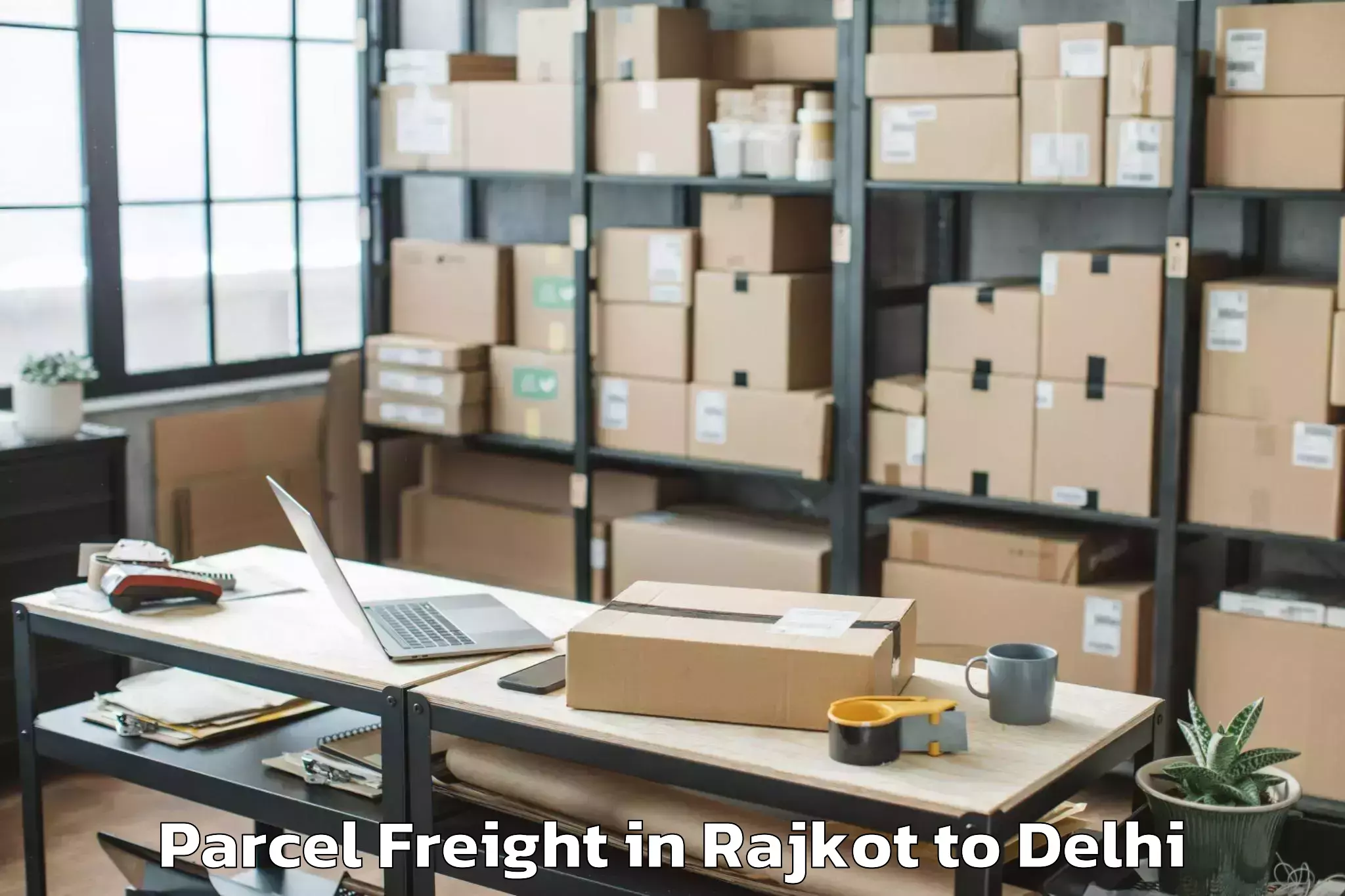 Get Rajkot to Pacific Mall Parcel Freight